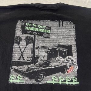 In-N-Out Burger Shirt‎ Mens XL Black Made in USA Arizona Graphic Back Print Tee
